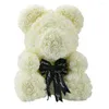 Decorative Flowers 40cm Soap Foam Rose Teddy Bear Artificial Flower In Gift For Girlfriend Christmas Day Valentines Gifts Decor