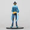 Mascot Costumes 18cm One Piece Anime Figures 15th Anniversary Version Sanji Sabo Action Figure Pvc Collection Model Doll Ornaments Toys Gifts