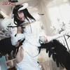 Thème Costume En Stock UWOWO Anime Overlord Albedo Cosplay Venez Halloween Noël Venez Cos Femmes Robe Blanche Overlord Albedo CosplayL231013