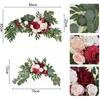 Decorative Flowers 2 Pieces Silk Display Fake Plant Hanging For Wall Holiday Wedding