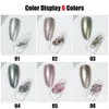 Poliska do paznokci Vendeeni 6 kolorów japoński metalowy krem ​​żelowy Malowanie krawędzi Linia lakier lakier platynowy lakier 231012