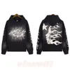 Hellstar Hoodies Erkek Sokak Giyim Hoodie Sıradan Erkekler Moda Mektubu Baskı Sweatshirt Kadın Hip Hop Kapşonlu Üstler Hellstar Pantolon S-XL