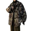 Men's Jackets 2023 Style Bonded Baroque Denim Coat Spring And Autumn Ethnic Cashew Flower Work Jacket Fashion Top