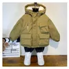 Jackets Winter Plus Velvet Coats Baby Boys Thick Warm Cotton Jacket Teenager Clothes Fashion Kids Parka Outerwear 310 Years 231013