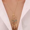 Fashion Dreamcatcher Feather Necklace Pendant Jewelry Whole A Clavicle Temperament Woman A Gift258Q