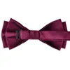 Bow Ties Bow Tie Män brudgum Formell kostym Wine Man Black Bow 231012