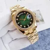 Wristwatches Men's Luxury Automatic Machinery 36mm Green Perpetual Calendar Stainless Steel 904L High-quality Watch