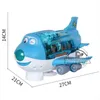 Diecast Model 360 Roterande elektriska planflygplan Toys For Kids Bump and Go Action Toddler Toy med LED -blinkande lätta ljud Boys 231031