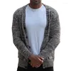 Men's Jackets Mens Sweater Cardigans Autumn And Winter Thin Mixed Knit Long Sleeve Coat Chaquetas Hombre