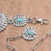 Other Fashion Accessories Fashion Turquoise Decor Metal Vintage Belly Chains Women Waist Chains Necklace Alloy Conchos Long Chain Waistband Body Jewelry 231013