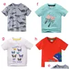 T-Shirts 14 Stil Kinderkleidung T-Shirt Jungen Mädchen 100 % Baumwolle Kurzarm Cartoon Dinosaurier Löwe Buchstaben Sommer Baby, Kinder Mutterschaft Bab Dhp0I