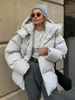 Trenchs de femmes Clinkly matelassé femmes hiver lâche Parkas manteau vintage pain outwear bureau dames chaud coton bouffant S