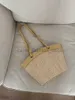 Cross Body Stroh gewebte Tasche Frauen Urlaubsstrand Stil und westliche Umhängetasche Mode gewebtes Bagcatlin_fashion_bags