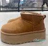 Women Snow Boots Australia Classic Ultra Mini Platform Boot Sheepskin Shearling Charcoal Chestnut Black Brown Fashion