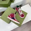 10A Tennis Canvas 1977 Shoes Casual Luxurys Designers Womens Shoe Italy Green And Red Web Stripe Rubber Sole Stretch Cotton Low Top Mens Sneakers