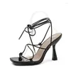 Kleid Schuhe High Heels Frauen 2023 Mode Sexy Frau Pumps Weiß Schwarz Gladiator Sandalen Hochzeit Party auf Große Größe 35-43