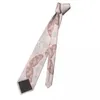 Cravates d'arc en or rose et plume de marbre cravate unisexe polyester 8 cm agate cuivre cou nordique pour hommes décontracté large bureau