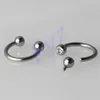 Labret lèvres Piercing bijoux 16G fil interne anneaux en fer à cheval G23 oreille Tragus sourcil anneau nez cerceau Septum mamelon 231012