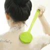 Escovas de banho Esponjas Scrubbers Corpo Eco-friendly Portátil Silicone Limpeza Esfoliante ScrubMassage Soft Long Handle Bath 231012