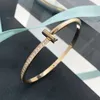 T Gold Bracelet Designer Jewelry Women Brand Fashion Bangle Brilliant Stail Steel Jeweller