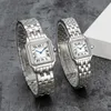 Kvinnors lyxklocka Fashion Par Watches är gjorda av högkvalitativa importerade rostfritt stål kvarts damer eleganta ädla diamantbord flera storlekar 22*30mm 27*37
