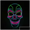 Feestmaskers Feestmaskers Arty Led Licht Adelaar Danser Kat Hoofd Modieus Cool Masker uit het Purge Verkiezingsjaar Geweldig voor Festival Cosplay Dh42A