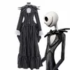 Theme Costume Christmas Nightmare Cosplay Comes Man Suit Woman Dress Halloween Cosplay Comes Jack Corpse Bride Cos Black Striped SuitL2310