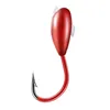 Fiskekrokar 102030st Fishing Barbed Hook Red Worm Pift Wanned Head Livelike Lure Bait Carp Fishhooks 0.1# -0.8# Fiske Tackle Accessories 231013