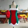 Tema traje anilv feminino papai noel elf uniforme vestido cosplay natal olhar roupas mágicas comesl231013