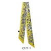 スカーフ2021デザインスプリングスカーフ女性スキニーシルクウォメルキューサリーブランドバッグネックヘアレターフウラードヘッドバンド235N