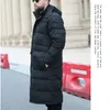 Piumino da uomo Parka lungo invernale bianco giacca da uomo 86 nero cargo spesso cappotto con cappuccio caldo maschile taglie forti 6XL 7XL 8X 9XL 10XL abbigliamento 231012