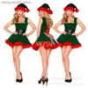 Thema Kostüm 2020 Santa Claus Kommen Kleidung Frauen Set Rock Elegante Weibliche Weihnachten Nette Erwachsene Kommen Kleid Weibliche T231013