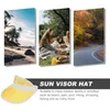 Berets Transparente Sun Visor Man Golf Chapéus Homens Proteção Praia Plástico Decorativo