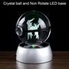 Decorações de Natal Jogo Bola Bola de Cristal Gravura Figuras de Monstro 3D com Base de Luz Led Presentes de Natal Decoração de Casa Global 231013