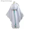 Theme Costume Anime Xie Lian Cosplay Come Tian Guan Ci Fu Xielian Cosplay Comes Top Wigs Halloween Prop Men Women White Han Fu ClothesL231013