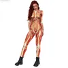 Theme Costume Fashion Human Body Come 3D Printed Adult Bodysuits New Anime Cosplay Women Comes Sexy Slim Elastic Jumpsuit Long Sleeve T231013