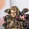 Oggetti decorativi Figurine Statua della Madre Terra Scultura Dea Gaia con farfalla Statuetta in resina Decorazione Artigianato moderno Home Office Decorazioni da tavolo 231012