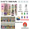 IMini Premium 7000Puffs Litouwen Disposable e-sigaret Disposable E VAPE Disposable e Cig Custom Vaporizer Pen Hookah Tornados Voorgevulde cartridge Roze kleur