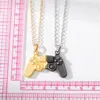 Pendant Necklaces 1Set Punk Magnetic Game Controller Couple Necklace Creative Console Clavicle Chain For Women Men Valentine's Day Jewelry