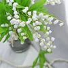 Kwiaty dekoracyjne 12pcs 37 cm biała lilia z doliny sztuczny ślub DIY Dekoracja