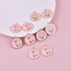 Charms Mix 10st/Pack Round Bee Flower for Earring Halsbandsmycken DIY Making 9 13mm