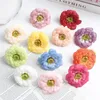 Fleurs décoratives 10 pièces 7CM fausse tête en soie artificielle pour la décoration de la maison décoration de mariage bricolage artisanat guirlande cadeau accessoire