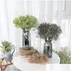 Decorative Flowers Artificial Gypsophila Bean Grass Plastic Fake Green Plants For Wedding Decor Bridal Bouquet Party Home Crafts Dhsbg