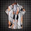 Camicie casual da uomo Camicia hawaiana da uomo Manica corta da uomo Abbottonatura tropicale Aloha Holiday Beach Wear