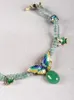 Anklets Gufeng Jingtai Blue Butterfly Foot Chain Green Agate Dongling Jade 2023 Loulan Inn Original