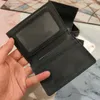 Skórzany pióro Uchwyt karty kredytowej Mężczyźni Passport Designer Designer Portfel Pen Pen Case Monety Prene