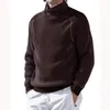 Men s Sweaters Turtleneck Knitted Long Sleeve Pullovers Men Solid Casual Male Sweater Spring Autumn Knitwear Tees Top 231012