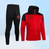 2122 Футбол полная куртка на молнии футбольные спортивные костюмы Maillot Foot Bruno Fernandes Martial Utd United Hoodie Survetifer Chandal Training Suit AE054003356