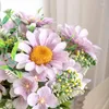 Fleurs décoratives 30 cm tournesol fleur artificielle plante de mariage décoration marguerite Bouquet maison chambre fête de noël fournitures Arrangement