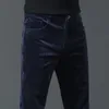 Erkek pantolon kış kadife kadife erkekler siyah kahverengi gevşek gevşek rahat erkek pantolon kıyafetleri düz 2023 231012